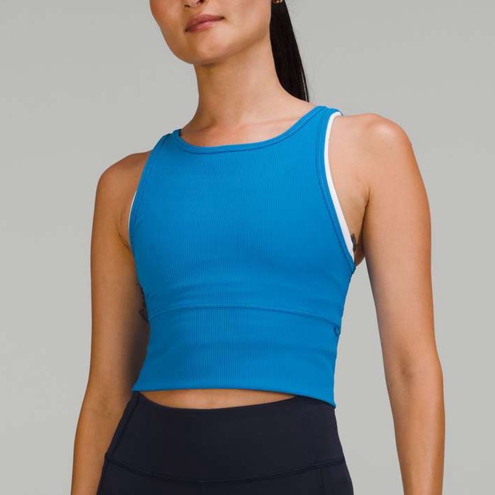 lululemon royal blue power pivot tank
